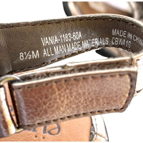 Eurosoft by Sofft Vanila Comfort Sandals Bronze Metallic Size 8.5 Adj Strap - Picture 8 of 10